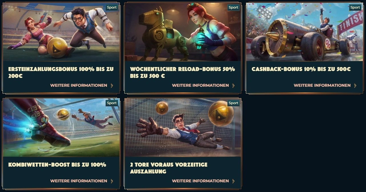 Startbonus für Sportwetten-Fans bei Monsterwin sichern